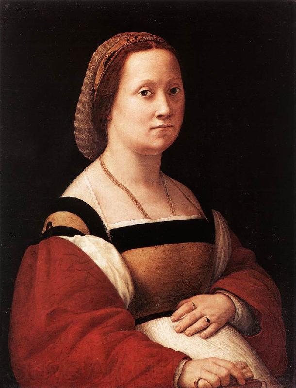 RAFFAELLO Sanzio Portrait of a Woman (La Donna Gravida) drty Norge oil painting art